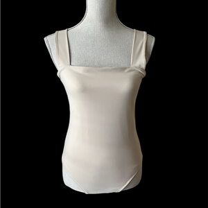 Abercrombie & Fitch Women’s Sleeveless Bodysuit, Tan, size Medium